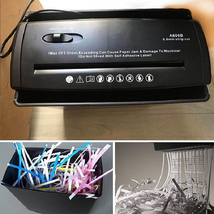 RAYSON A606B 10L A4 Small Mini Office Shredder Electric Strip Shredder, EU Plug