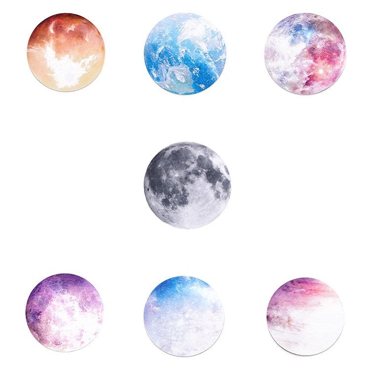 5 PCS Round Rubber Planet Mouse Pad