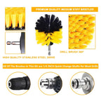 6 PCS / Set Kitchen Bathroom Car Tire Floor Crevice Clean Diamond Brush