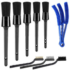 9 PCS / Set Car Interior Outlet Air Conditioning Brush Details Cleaning Brush