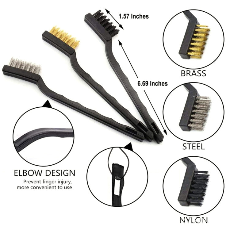 9 PCS / Set Car Interior Outlet Air Conditioning Brush Details Cleaning Brush