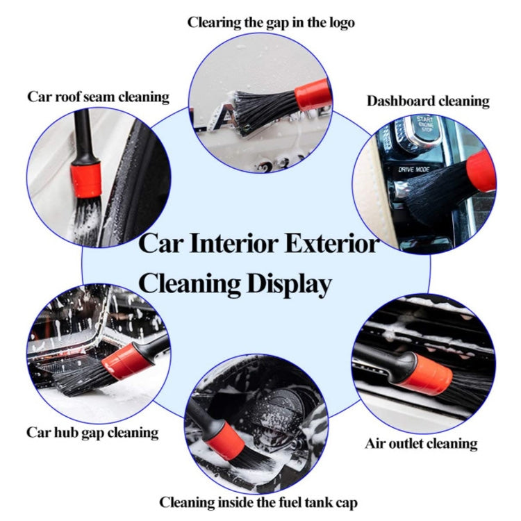 9 PCS / Set Car Interior Outlet Air Conditioning Brush Details Cleaning Brush