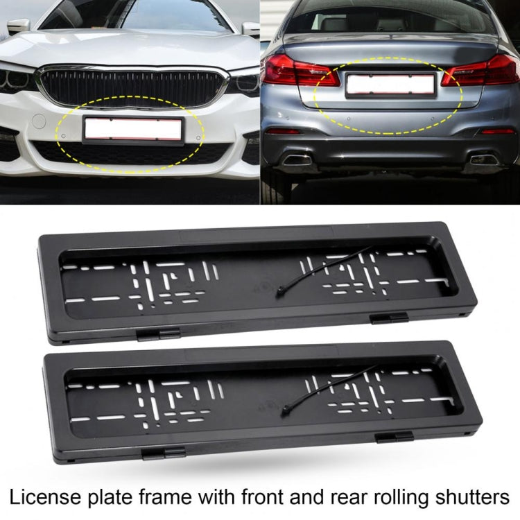 Electric License Plate Roller Shutter Protective Cover, European Standard