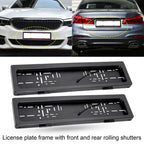 Electric License Plate Roller Shutter Protective Cover, European Standard