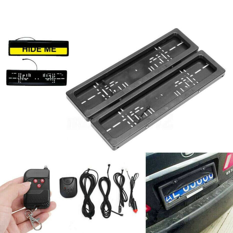 Electric License Plate Roller Shutter Protective Cover, European Standard