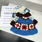 Flower Fisherman Hat Summer Hollow Breathable Knitted Wool Cap — view 7