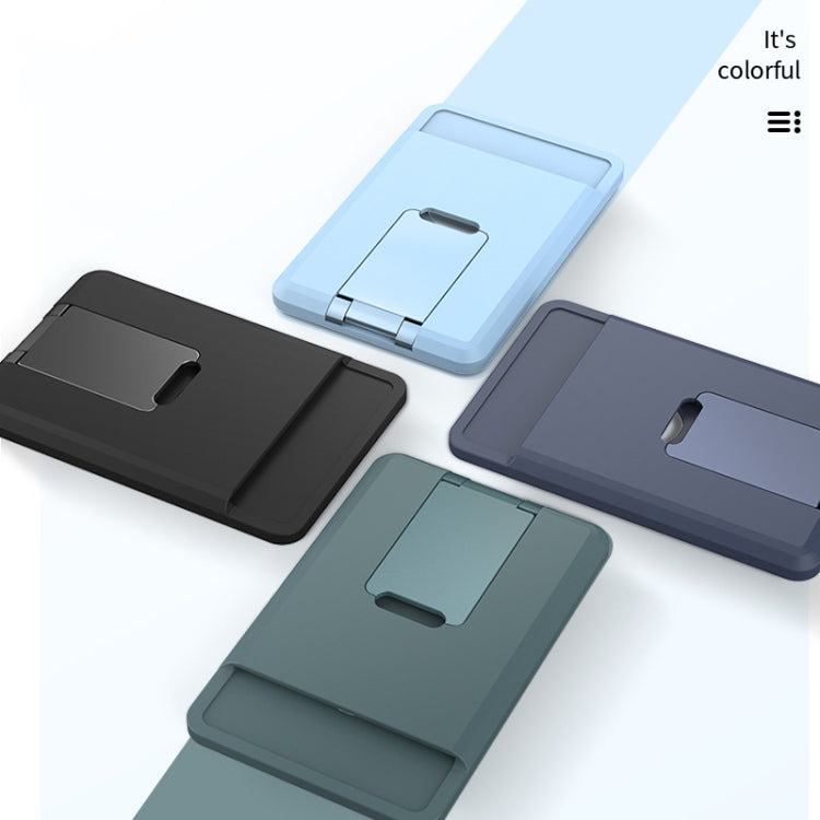 CY133H Silicone Magnetic Phone Holder with Card Holder Function — Magnetic(Green)