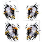 5PCS Tear Eagle 3D Car Sticker Scratch Covering Body Pull Flower Sticker, Style: