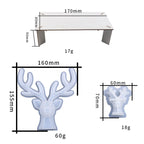 D617 DIY Drop Mold Deer Antler Ornament Silicon Mold