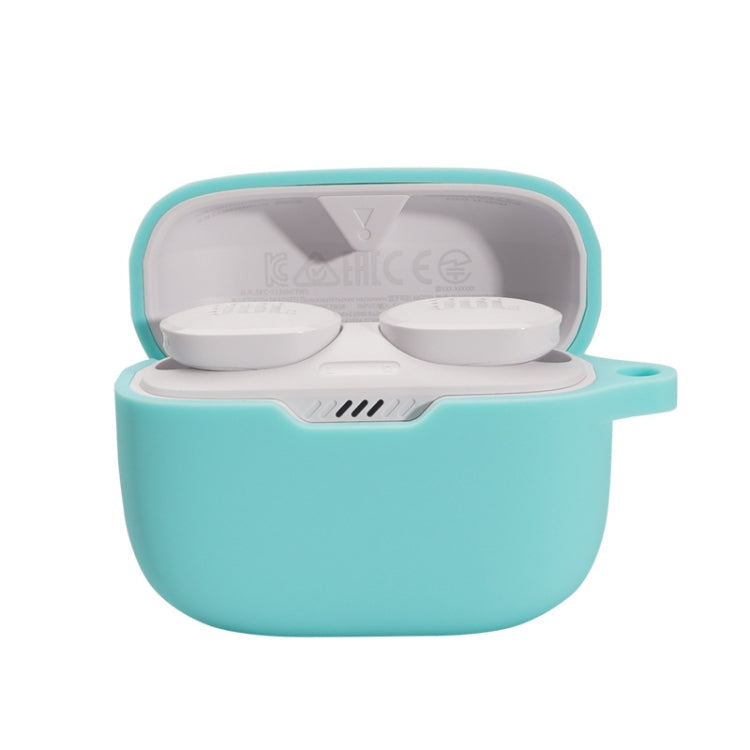 For JBL T230NC TWS Wireless Bluetooth Headphones Silicone Case — White