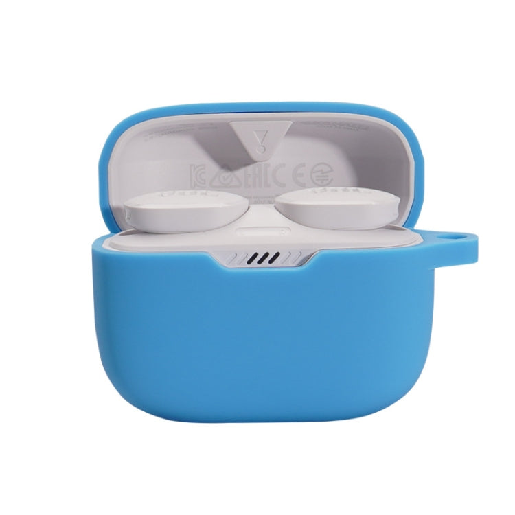 For JBL T230NC TWS Wireless Bluetooth Headphones Silicone Case — Ink Green