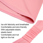 PGM WB001 Summer Sunscreen Golf Ice Silk Bib Sunscreen Headscarfs — White