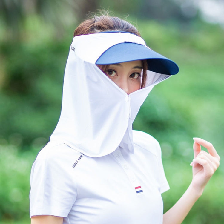 PGM WB001 Summer Sunscreen Golf Ice Silk Bib Sunscreen Headscarfs — Light Grey
