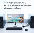 KYSW59 60HZ DP USB KVM Switch 2-in-1 Computer Sharing Device