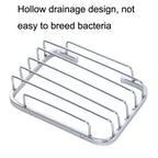 Stainless Steel Wall-Mounted Bathroom Soap Storage Rack — view 4
