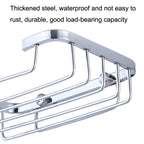 Stainless Steel Wall-Mounted Bathroom Soap Storage Rack — view 5