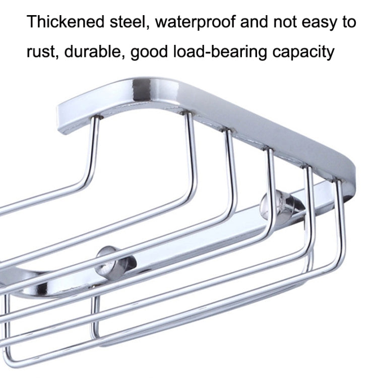 Stainless Steel Wall-Mounted Bathroom Soap Storage Rack — view 5