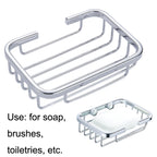 Stainless Steel Wall-Mounted Bathroom Soap Storage Rack — view 7