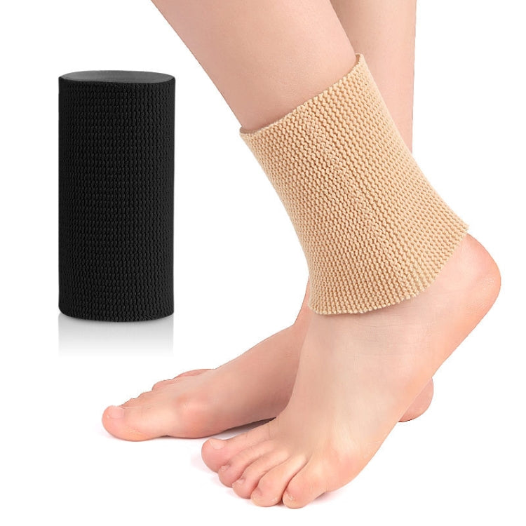 Skating SEBS Sports Ankle Support Elastic Compression Soft Foot Cover — Black