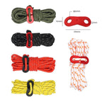 CLS Outdoor Camp Reflective Wind-Proof Camping Support Rod — 4 PCS / Set Red