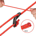 CLS Outdoor Camp Reflective Wind-Proof Camping Support Rod — Black