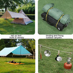 CLS Outdoor Camp Reflective Wind-Proof Camping Support Rod — Yellow