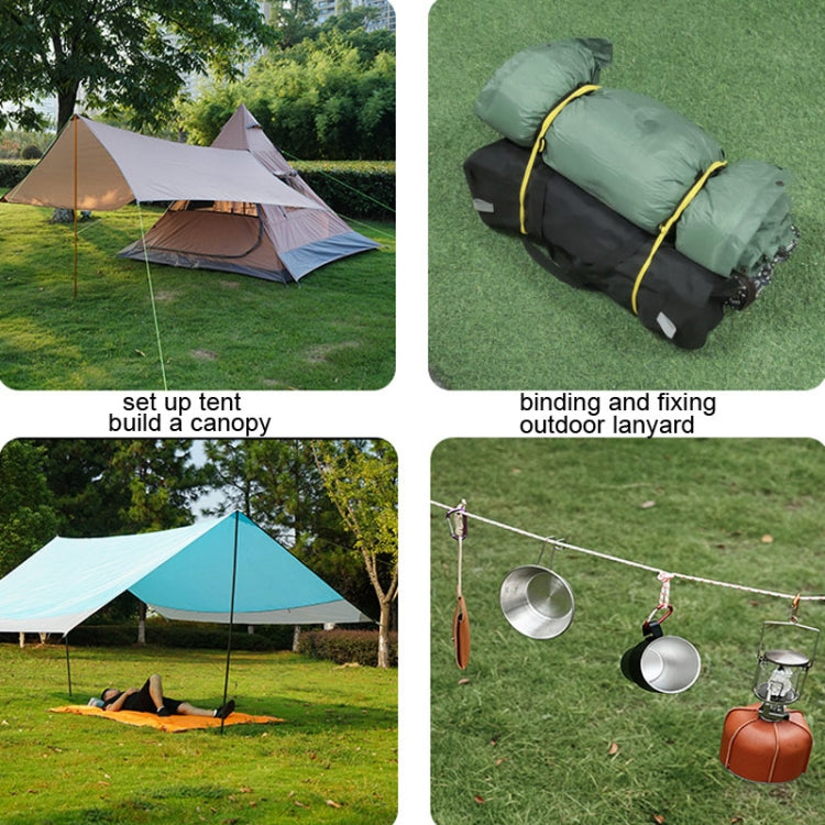 CLS Outdoor Camp Reflective Wind-Proof Camping Support Rod — Yellow