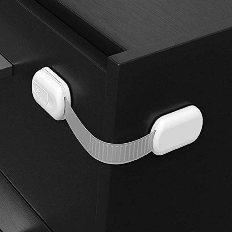 Slide Adjust Baby Safety Lock Refrigerator Drawer Lock — view 7