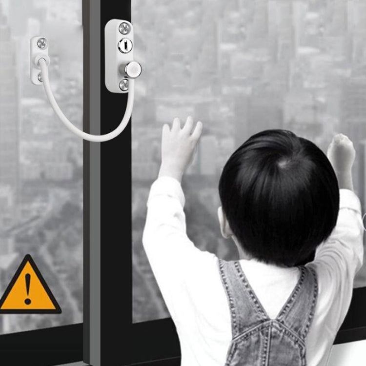 Children High-rise Anti-fall Safety Lock Window Push Limiter, Color: — view 15