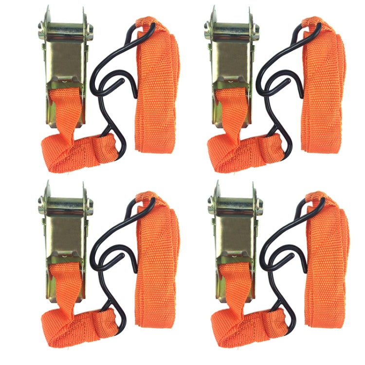 4PCS 15 Inch Tensioner Ratchet Strap Car Ratchet Thread Tensioner
