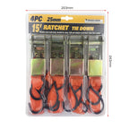 4PCS 15 Inch Tensioner Ratchet Strap Car Ratchet Thread Tensioner