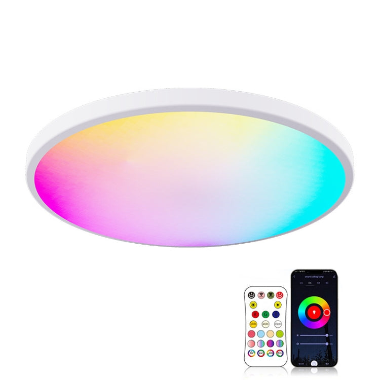 RGBCW Smart Graffiti App Voice Ceiling Light, Voltage: — Black Frame