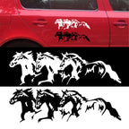 5PCS FGM-002 Carving Reflective Stickers Galloping Horse Car Body Sticker
