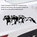 5PCS FGM-002 Carving Reflective Stickers Galloping Horse Car Body Sticker