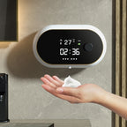 W2 Wall-mounted USB Charging Automatic Foam Soap Dispenser With Time Temperature Display