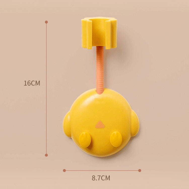 JM049 Cartoon Shower Rack Universal Adjustment Shower Base Fixed Device — Yellow