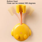JM049 Cartoon Shower Rack Universal Adjustment Shower Base Fixed Device — Green