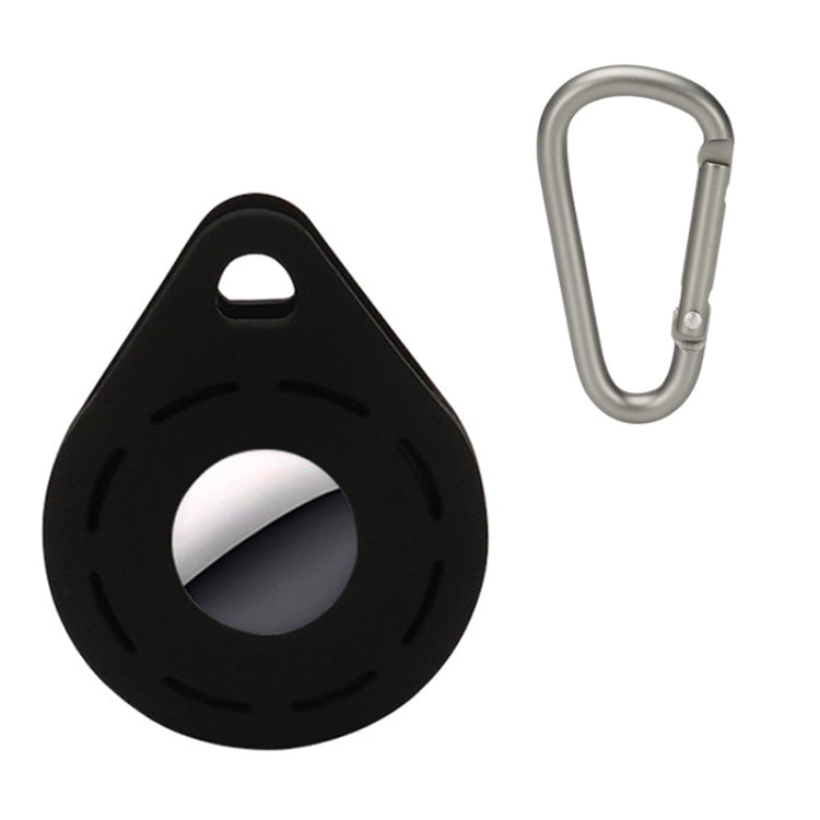 Location Tracker Anti-Lost Silicone Protective Cover For AirTag 2nd Gen / AirTag 1st Gen — Black
