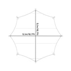 Outdoor Octagonal Curtain Tent Rain and Sun Protection Camping Sunshade Pergola — view 7
