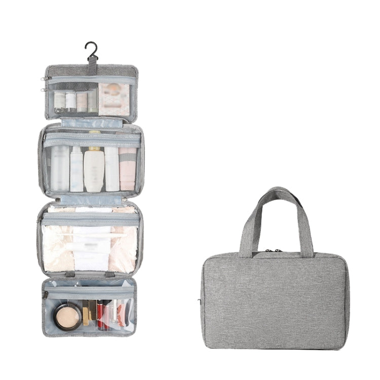 13552A Travel Waterproof Foldable Toiletry Bag Cosmetic Bag with Hook
