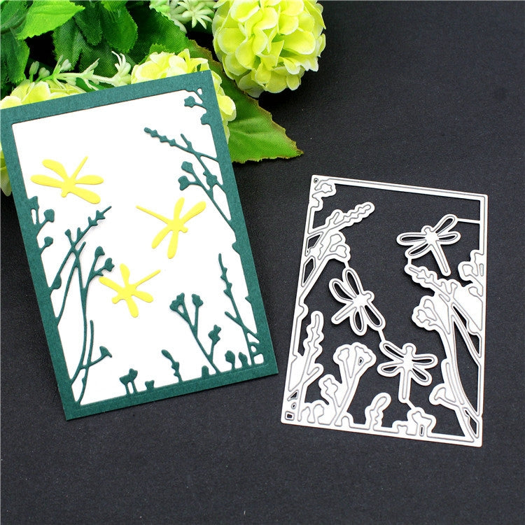 Metal Embossing Cutting Die, Three Dragonflies