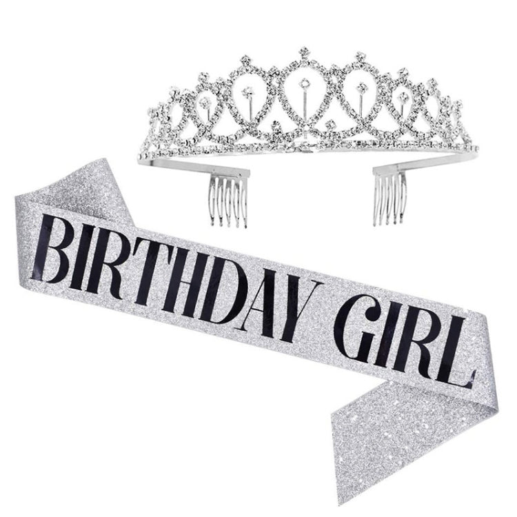 WM-02 Crystal Diamond Birthday Party Wedding Updo Crown, Color: Gold Queen Set1 — Golden Queen