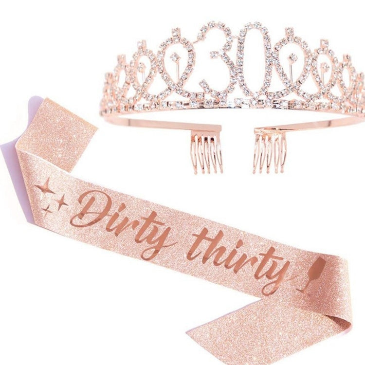 WM-02 Crystal Diamond Birthday Party Wedding Updo Crown, Color: Gold Queen Set1 — Black Strap Crown