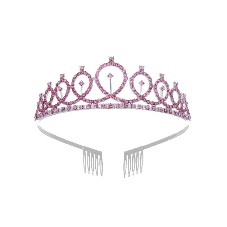 WM-02 Crystal Diamond Birthday Party Wedding Updo Crown, Color: Gold Queen Set1 — Blue