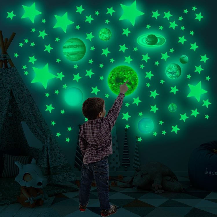 PVC Solar System Children Room Decoration Luminous Wall Sticker Set — view 8