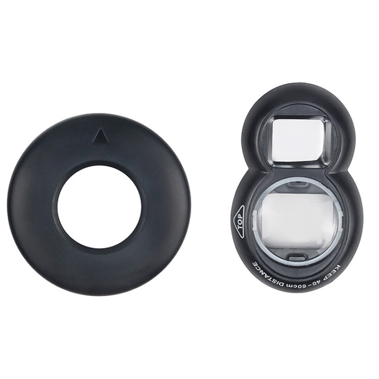 Mini Digital Camera Lens Selfie Mirror + Auxiliary Circle Set for FUJIFILM Instax Mini7+ — Pink