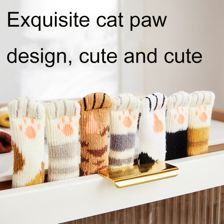 1 Set Double Knit Wear-Resisting Table Stool Leg Mute Protective Cover — view 11