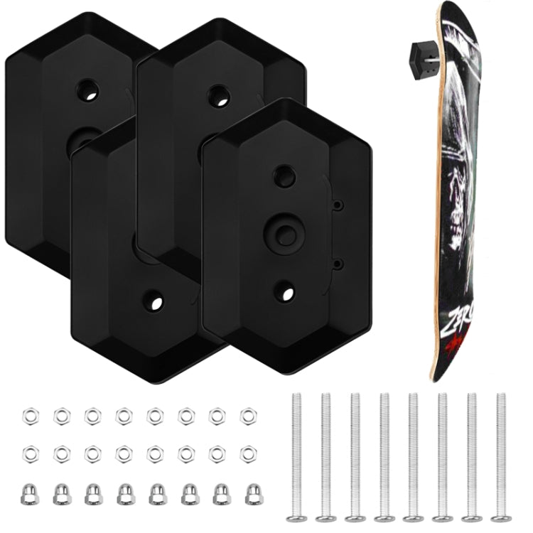 Wall Mount Skateboard Stand For Skateboard Deck Display and Storage