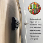 Wall Mount Skateboard Stand For Skateboard Deck Display and Storage