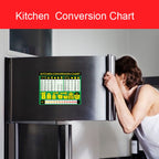 Kitchen Condiment Recipe Conversion Chart Magnetic Waterproof Sticker — view 6
